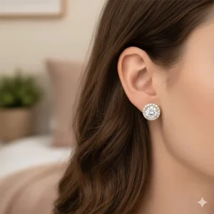 Pair of small, sleek 10 karat gold hoop earrings that are lightweight and comfortable.